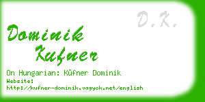 dominik kufner business card